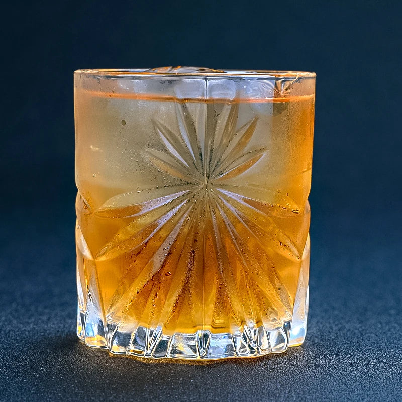 4PCS Fashion Whiskey Glasses, Scotch Whisky, Bourbon, Cocktails, RUM, Durable Whiskey Glasses