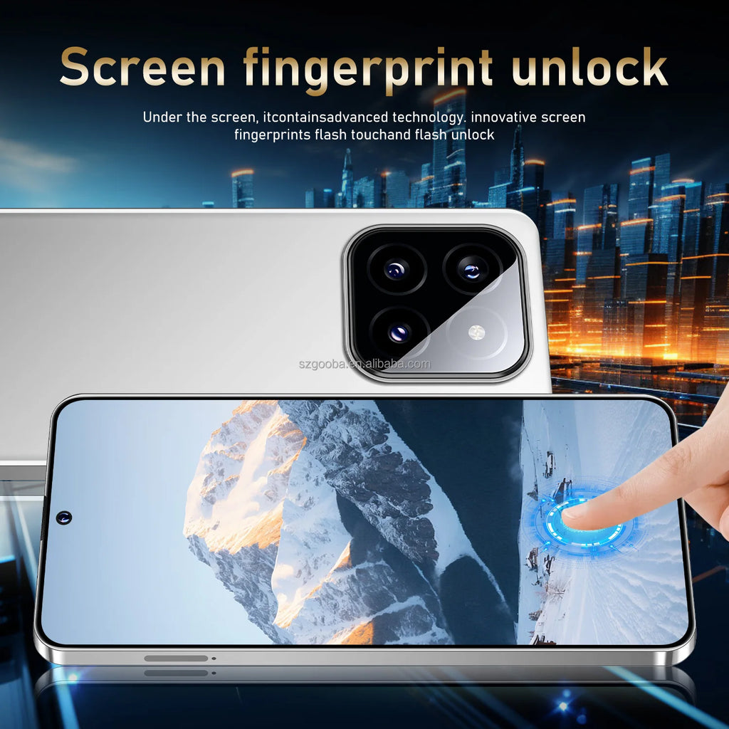 Newest Design M14 Pro Cheap Cell Phones 7.3inch 16GB+1TB 8000mAh 72+108MP WCDMA LTE 5g Smartphone Support Multi Language