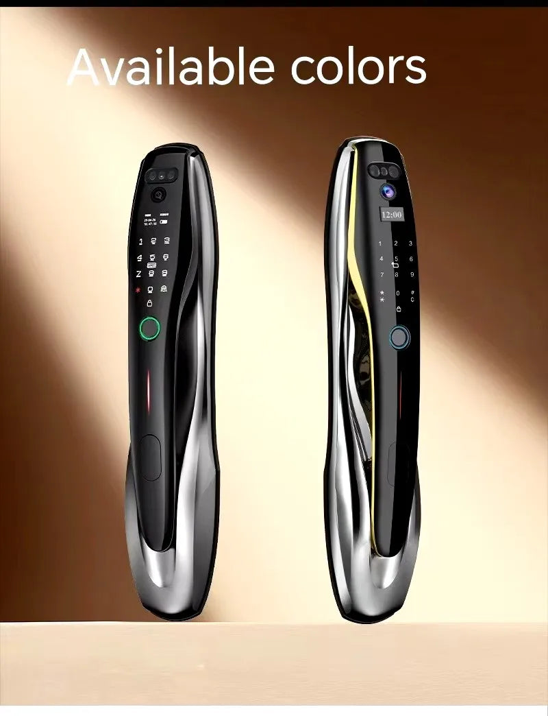 Eseye Tuya Face Recognition Smart Door Lock Digital Fingerprint Lock Automatic Lock Rfid Ic Card Wifi App Home Security DoorLock