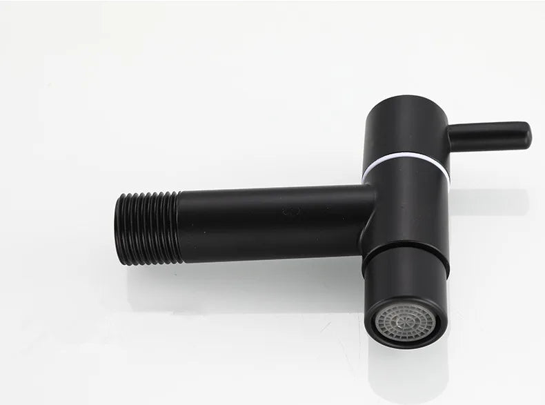 Washing machine faucet Bidet Faucet Stainless Steel Bathroom faucet tap Single Cold garden Faucet Black outdoor mixer Small Tap