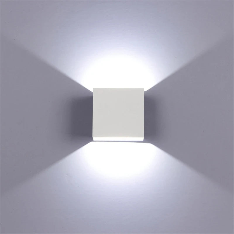 6W Wall Lamp Living Room LED Luminaire Aisle Wall Sconce Bedroom LED Wall Lights White/Black Color