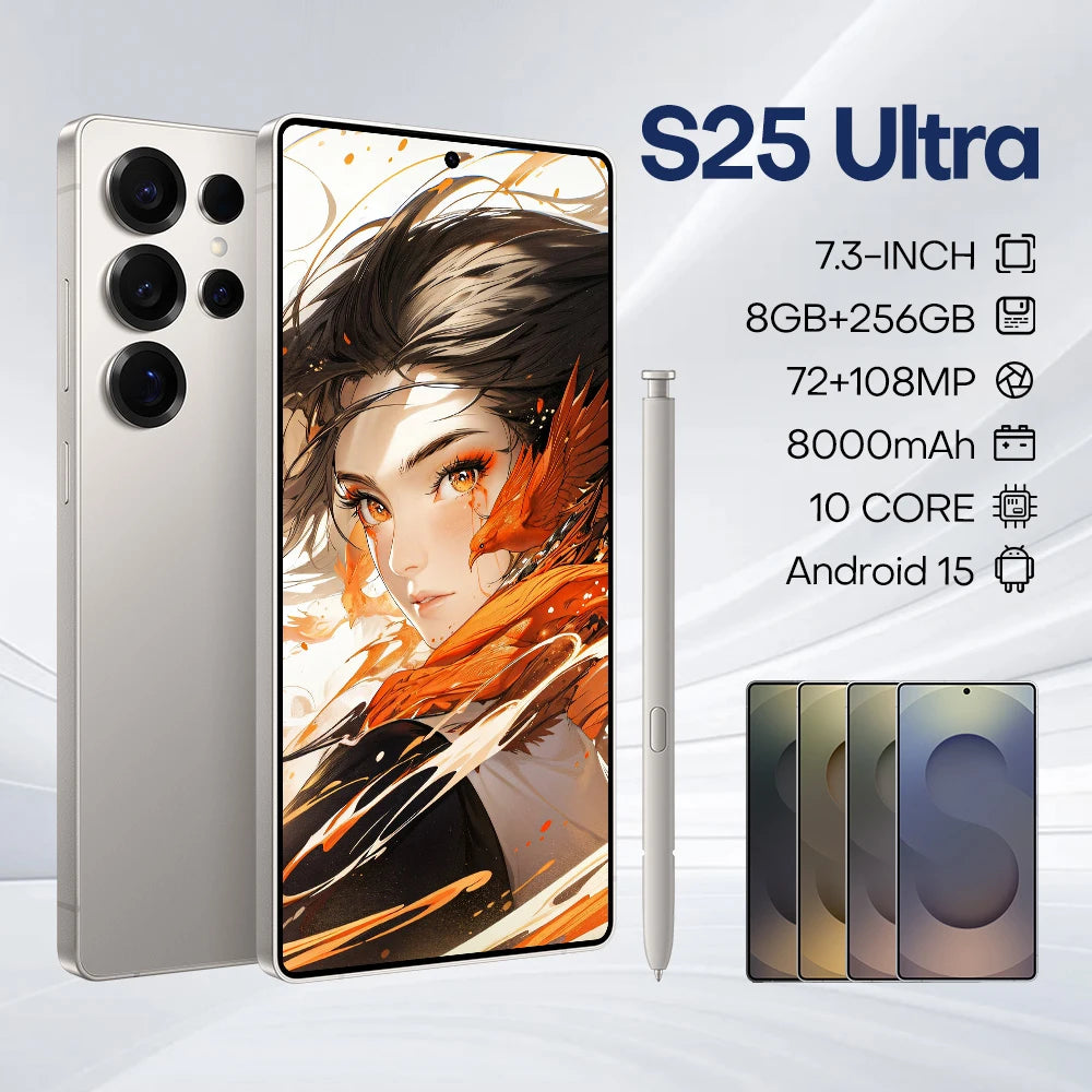 Wholesale Price Hot Selling Brand New Original S25 Ultra Global Version 5G Smartphone Dual SIM 8GB+256GB Android Phone