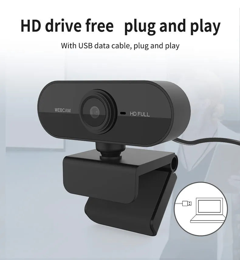 1080P  High Quality Webcams Hd Resolutions Security Cameras Built in Microphone
