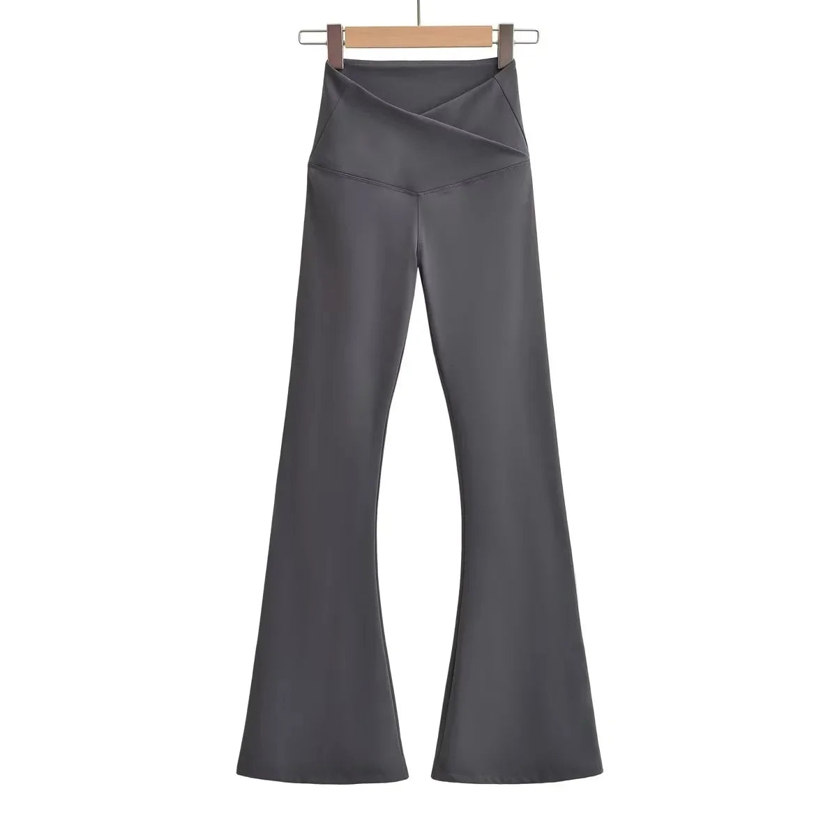 Women V Cut Stretchy Thick Comfortable Soft Quick Dry Fleece Yoga Pants