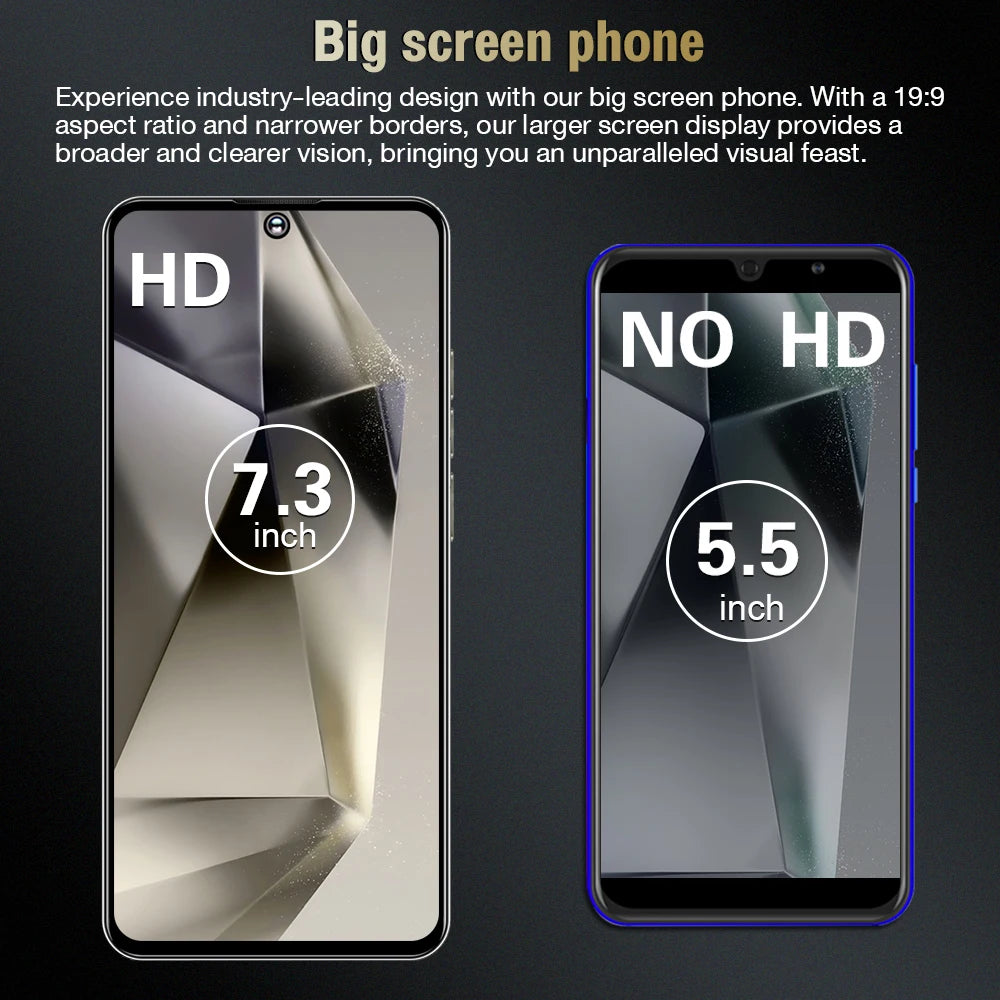 Cellphone SmartPhone S25 Ultra 16GB+512GB Smartphone 7inch Unlocked Dual Card 5G Phones Android 14 Mobile Phones