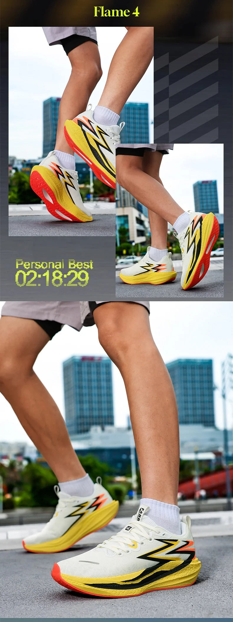 New Pointed Running Shoes Marathon Casual Sports Breathable Mesh Lightweight Lace-Up Closure Unisex Summer Cushioning TPR