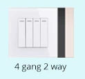 Coswall Luxury Crystal Tempered Glass Panel 1 Gang 1 Way Light Switch On / Off Wall Switch With LED Indicator 16A AC 250V