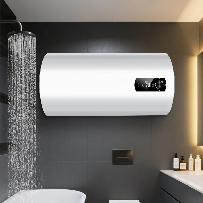 Energy Conservation  Booster Shower 50L Metal  Wall Mounted Storge Electric Hot Water Heaters for Bathroom Home Hotel RV Car