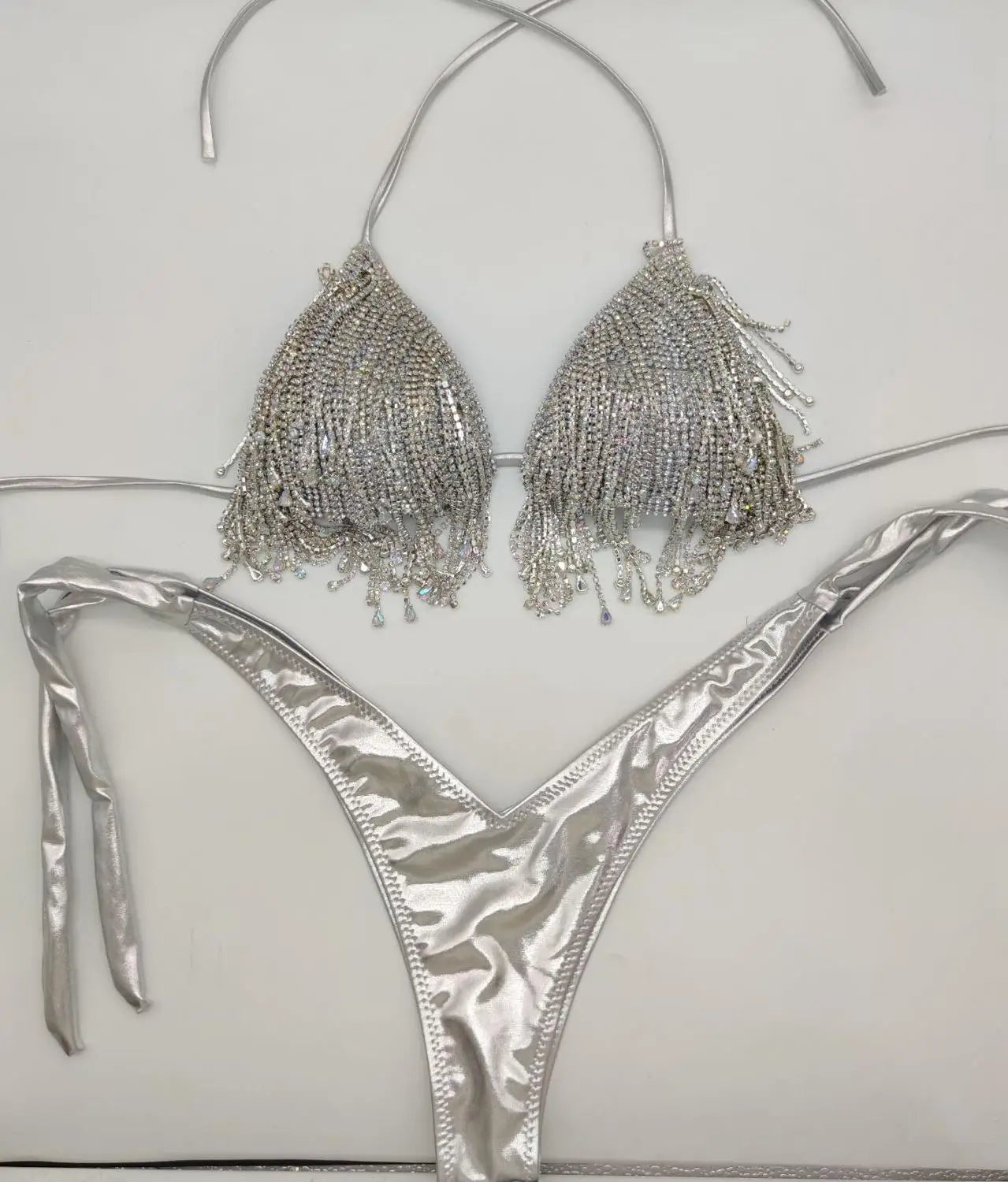 newest 2022 crystal bikini diamond swimwear biquini diamond bikini beachwear popular swim suit  rhinestone swimsuits bikini