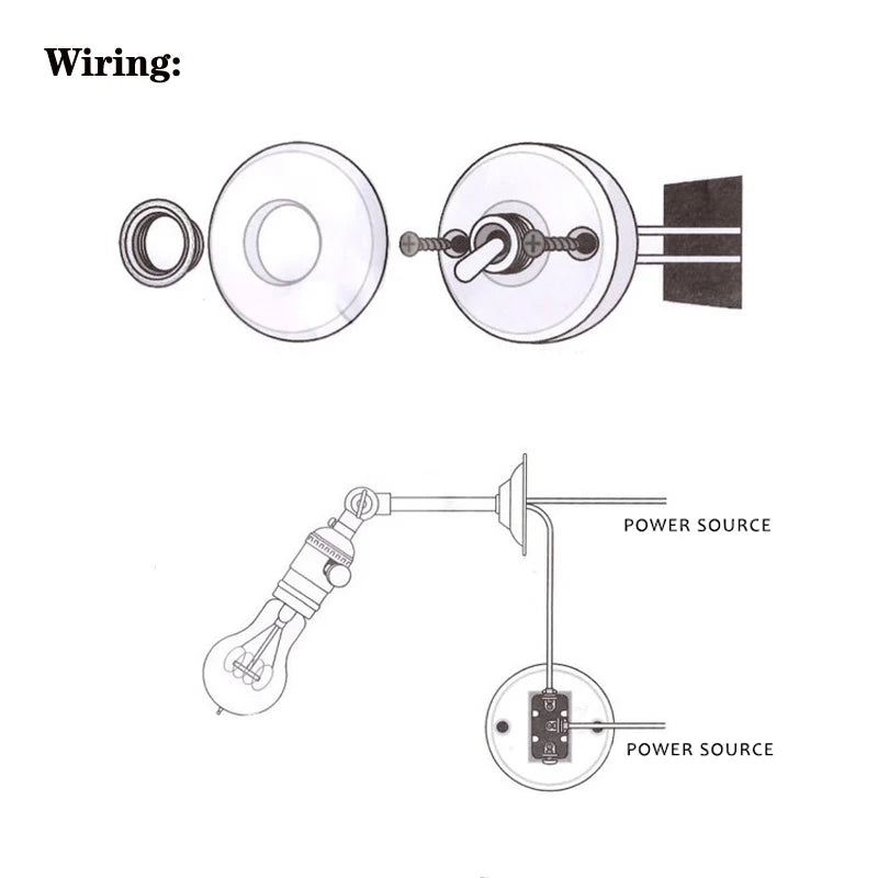 Home Improvement Round Ceramic Retro Toggle Switch 1 Ｗay 2 Way Control Wall Light Rocker Switch