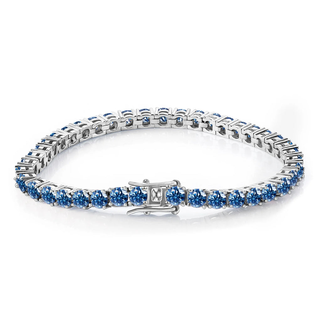 Fashion Exquisite Bracelet Bracelet 925 Sterling Silver Wedding Bracelet Tennis Shiny Colorful Moissanite Women Fashion