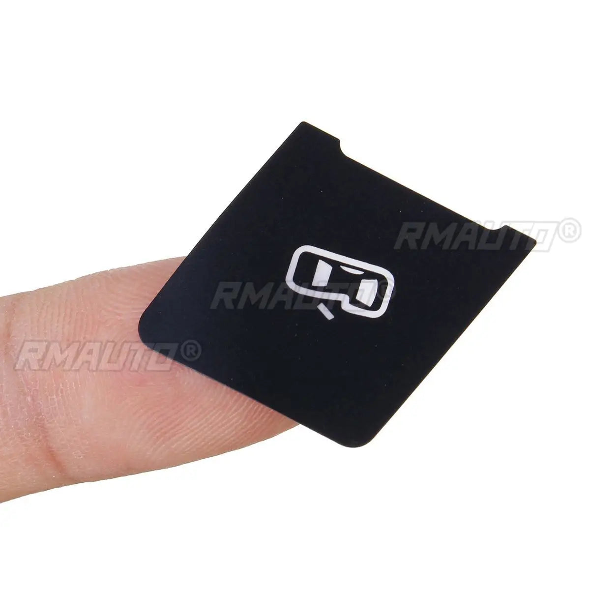 A Set Matte Black Car Door Lock Control Switch Button Repair Stickers Decals for Audi A3L Fixed Ugly Button Car Stickers