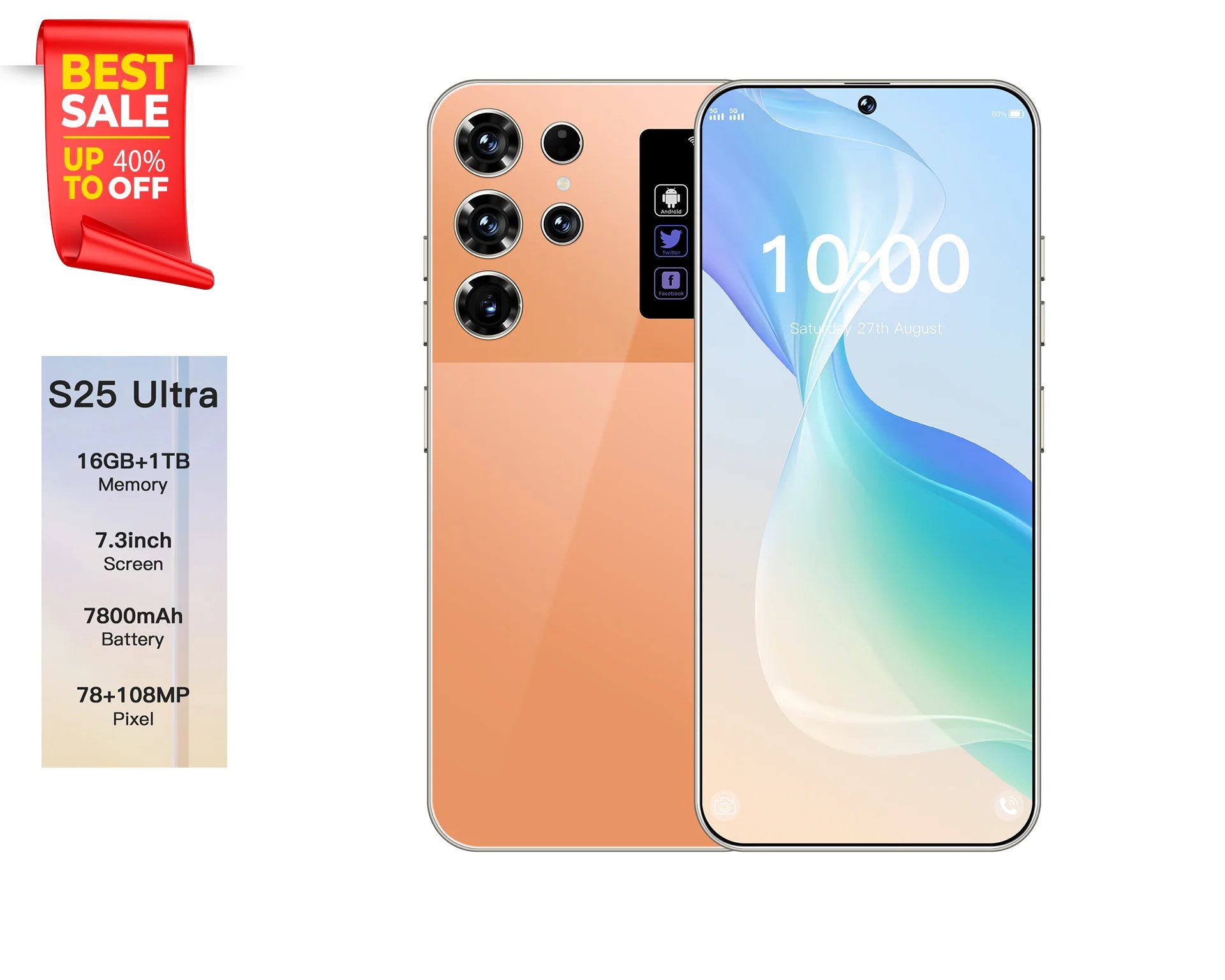 The Best Price 2025 Latest S25 Ultra Smart Phone 16G+1TB Android Hot Style Gaming Phone HD Screen 5G Cellular Cheap Phones