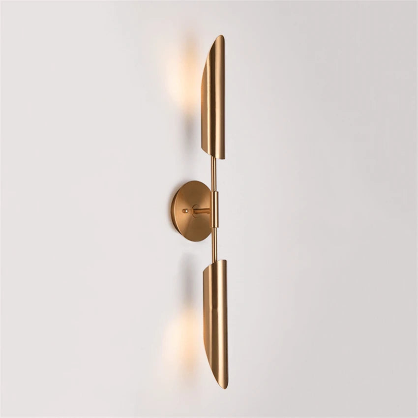 Postmodern metal inclined wall lamps bedroom living room corridor Nordic aisle stair light home wall sconces lights fixtures