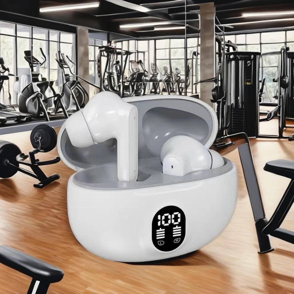 Wireless Sports Earphones Headphones JL Chipset Digital Display Low Latency Waterproof Sports Headphones