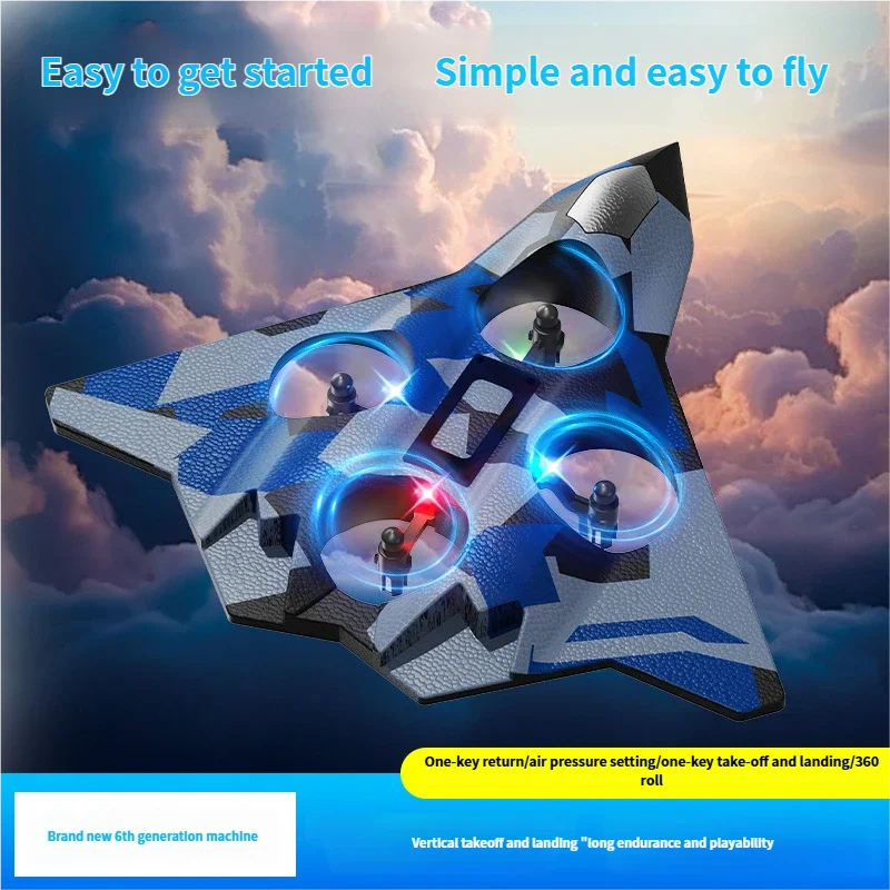 Hot Selling Shockproof EVA Material Indoor Beginner Level 6CH 6 Channels Auto Return 1080P HD 2.4Ghz Ready Go Gray 30-50cm RC