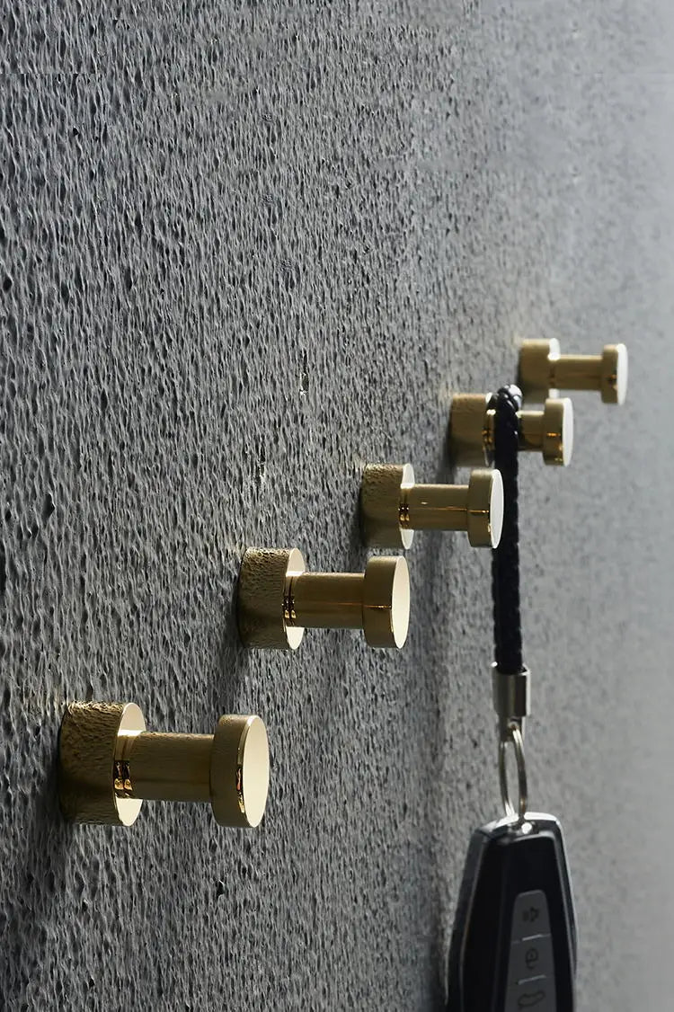 Brass Robe Hooks Clothes Hanger Household Small Decoration Rustproof Towel Hook Coat Hanger Key Rack Bathroom Accessories WB8123