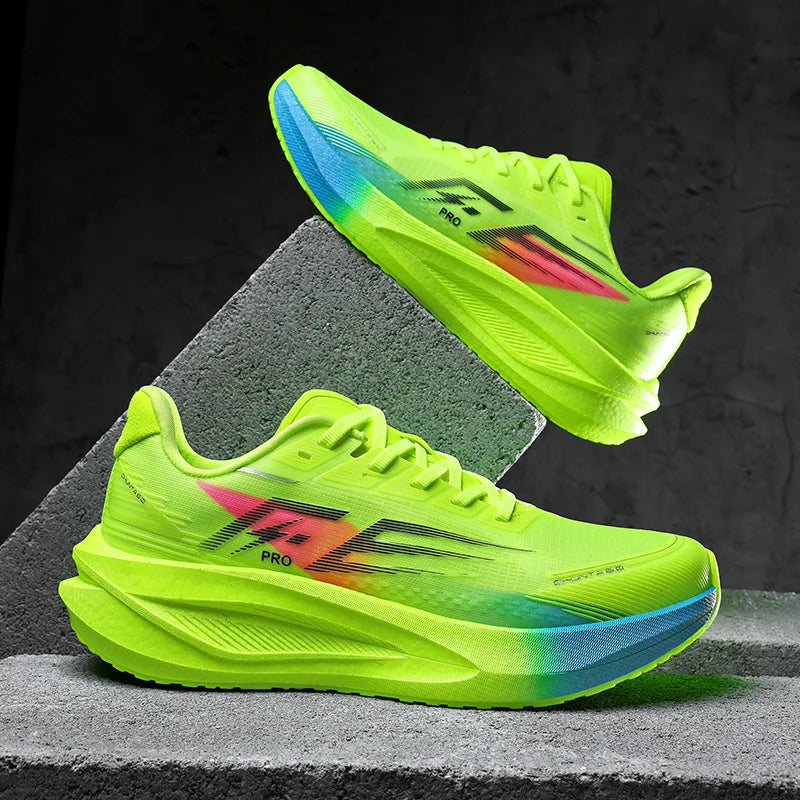 Carbon Plate Running Shoes for Men Women Professional Marathon Racing Trainers Lightweight Breathable Road Cushioning Sneakers