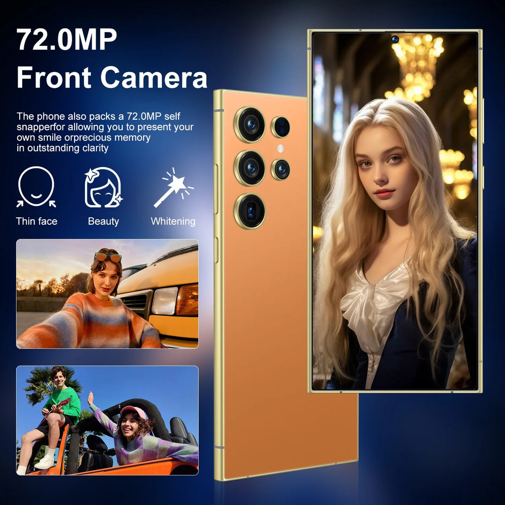 2025 New S25 Ultra 5G Android Smartphone Unlocked with Full HD Screen Dual SIM 16+1TB Storage LTE Cellular Low Price Cell Phones