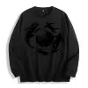 Surrealist Skate Globe Graphic Crewneck Sweatshirt, US Warehouse, 6 Colors