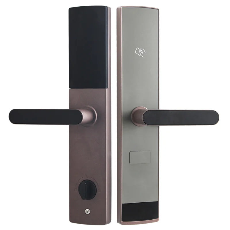 YAGU Stainless Steel Card Encoder Security Door Lock System for Wood and Brass Doors Hotel Lock Entry Security Locks for Doors