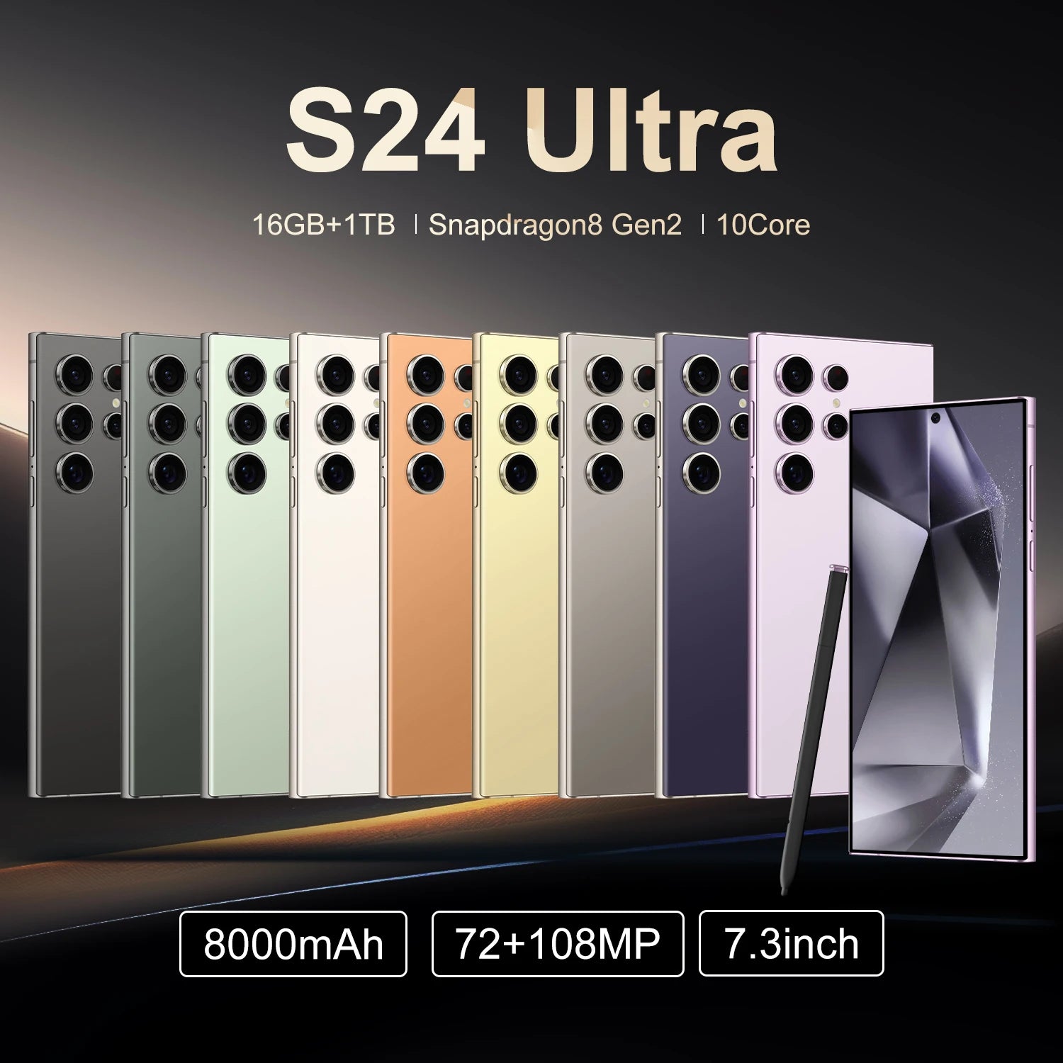 New S24 Ultra Phone Version Smartphone 4GB+128GB Android Cellphones Original Unlocked 5g Gaming Mobile Phones