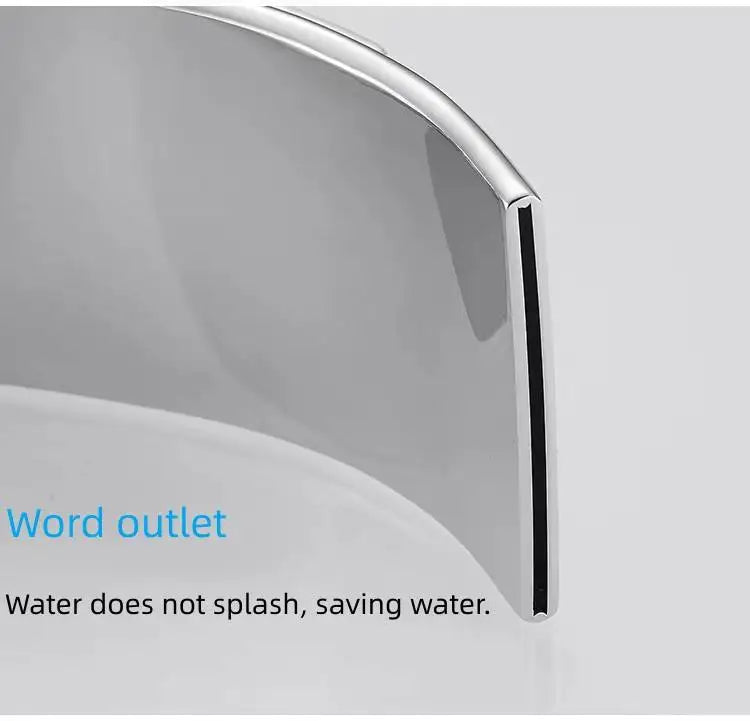 Chrome Waterfall Bathroom Faucet Lavatory Single Handle Stainless Steel  Bathroom Sink Faucet Washbasin Faucet for Bathroom