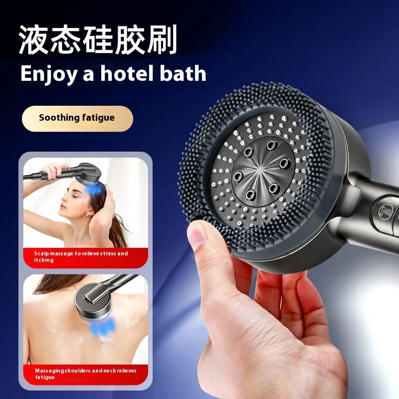 Love Spray Handheld Shower Head with Powerful Booster Cross-Border Brush Bathroom Bath Filter for Kitchen Toilet Gym Use