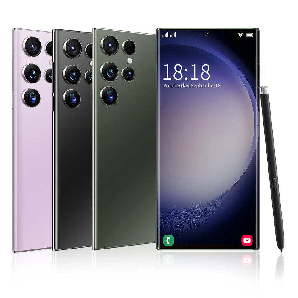 Original Mobile Phone S23 Ultra 6.8 Inch 16GB+1TB Face ID Unlocked Cellphones Mobile Phone Smart Phones 5G Smartphone