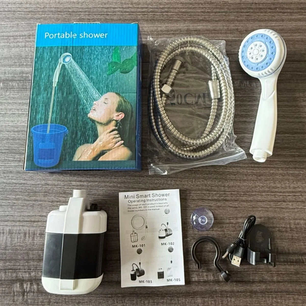 Portable Rechargeable Electric Shower for Camping, Beach & Outdoor Cleaning