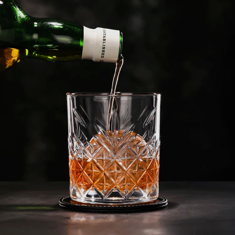 Whiskey Glasses,Scotch Glasses,Old Fashioned Whiskey Glasses/Perfect Gift for Scotch Lovers/Style Glassware for Bourbon/Rum