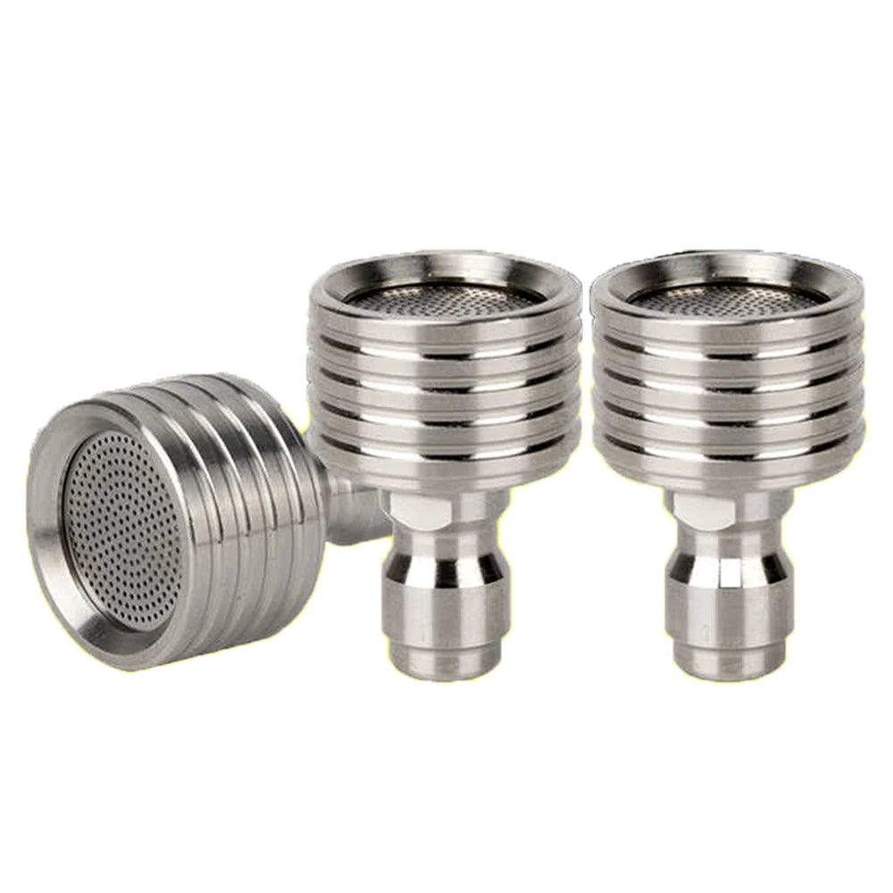 1/4  Quick Plug Stainless Steel Car Washing Fitting Nozzle High Pressure Spray Shower Nozzle  for Flower Garden Watering
