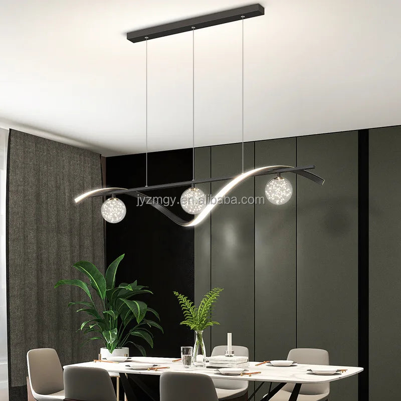 JYLIGHTING Postmodern Luxury Ironwork Lamp Creative Restaurant Bar Table Pendant Chandelier Commercial Front Adjustable Height