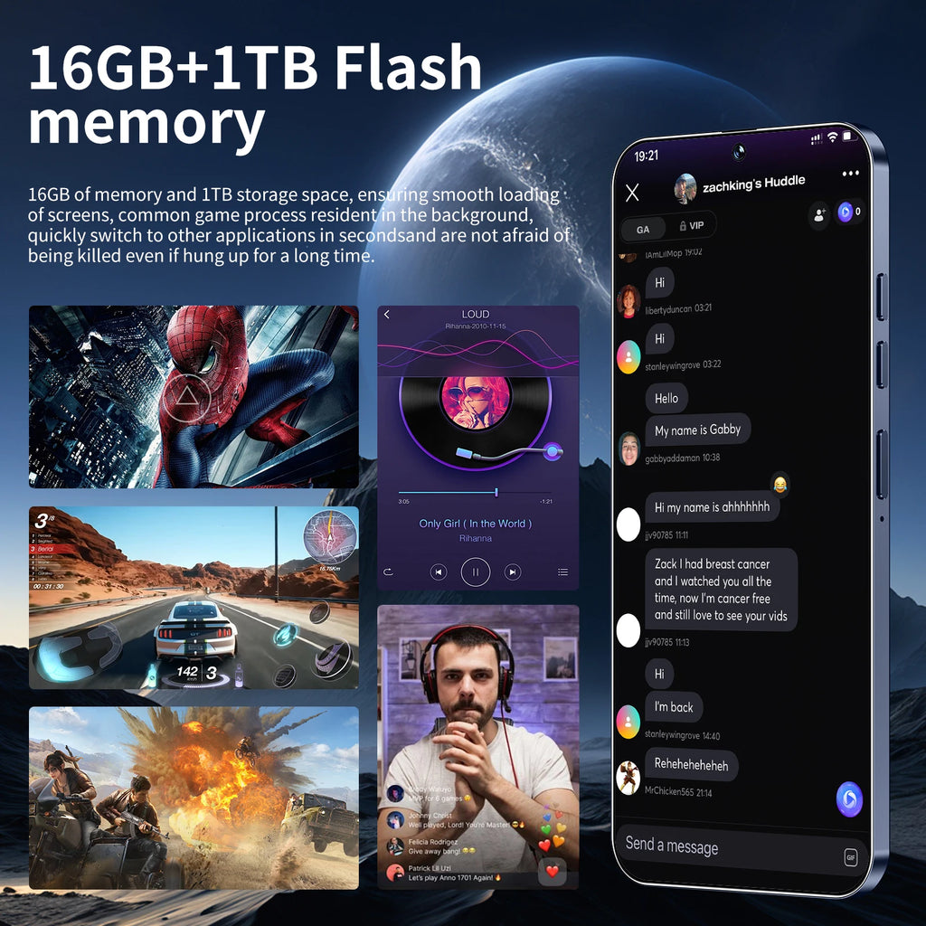 The Best Price 2025 Latest S25 Ultra Smart Phone 16G+1TB Android Hot Style Gaming Phone HD Screen 5G Cellular Cheap Phones