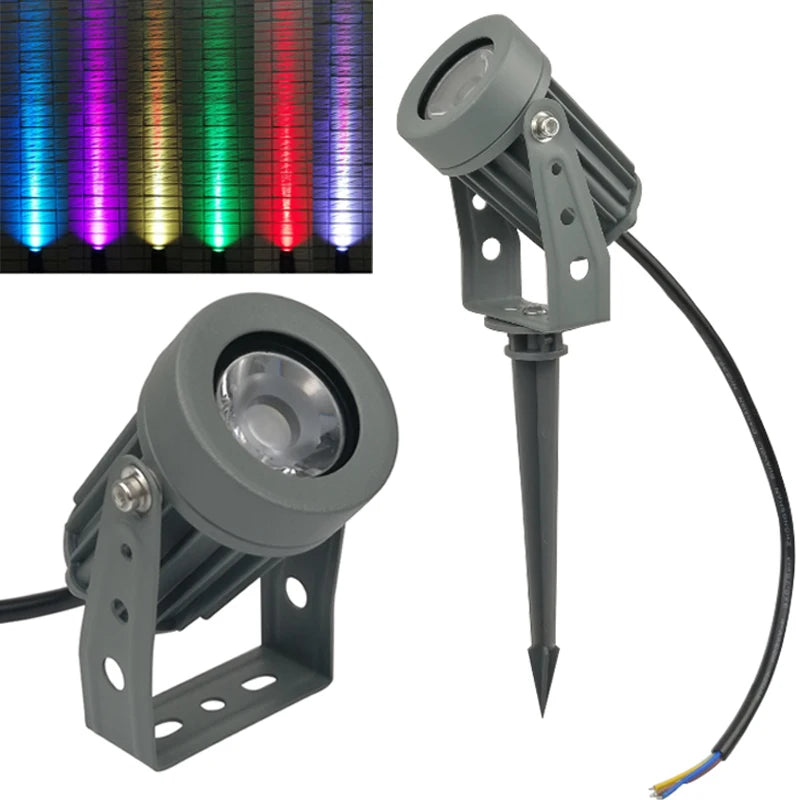 Outdoor  Led Floodlight 6W10W Led Spot Light Outdoor Lighting Narrow Angle Flood Light with AC110V220V Courtyard column lighting