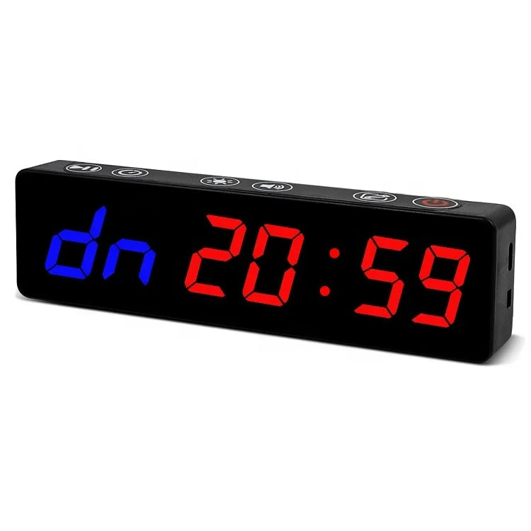 Jhering Hot Selling Battery Magnetic Led Digital Stopwatch Shower Kitchen Table Gym Watch Displays Timer Clock