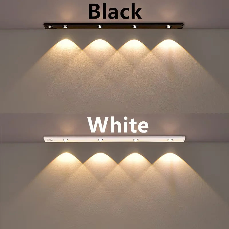 Type-C LED Motion Lamp Ultra-thin Under Cabinet Aluminum Bar Strip Kitchen Closet Lights Photographic Lighting