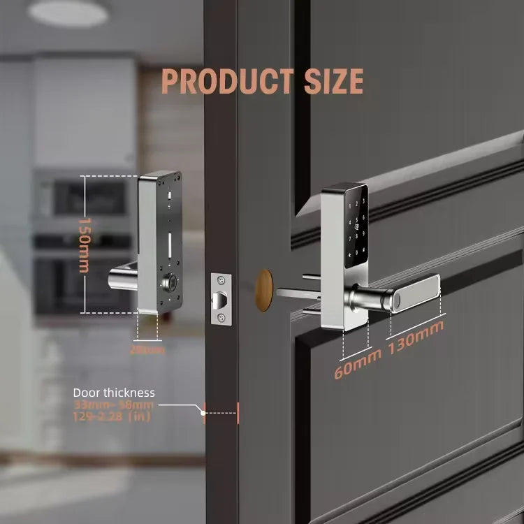 Office Keyless Entry Smart Door Lock TTLOCK Digital Keypad Password Smart Deadbolt Locks Fingerprint Card Code App Door Lock