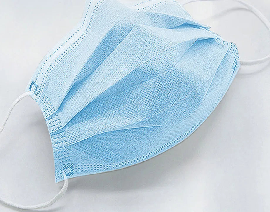 10/50/100/200PCS Disposable Mask Earloop Pink Bule Black White Mouth Masks 3 Layers Meltblown Non-Woven Breathable Face Mask