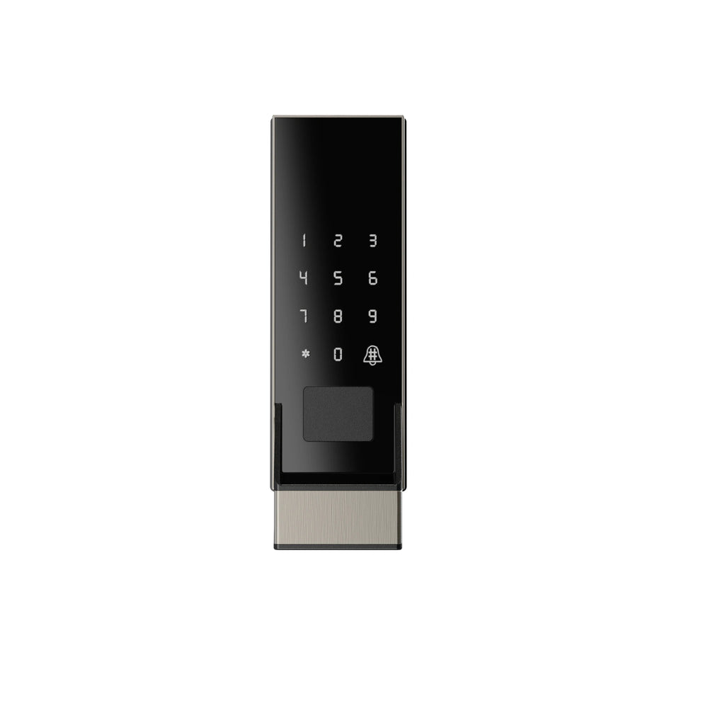 Smart RIM Lock Tuya App Control RFID Key NFC Unlock Outdoor Door Fingerprint Aluminum Alloy Rim Lock