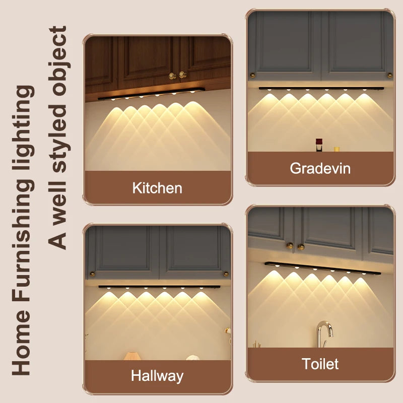 Led Body Sensor Light Wardrobe Wine Cabinet Shoe Cabinet Light Sensor Night Light