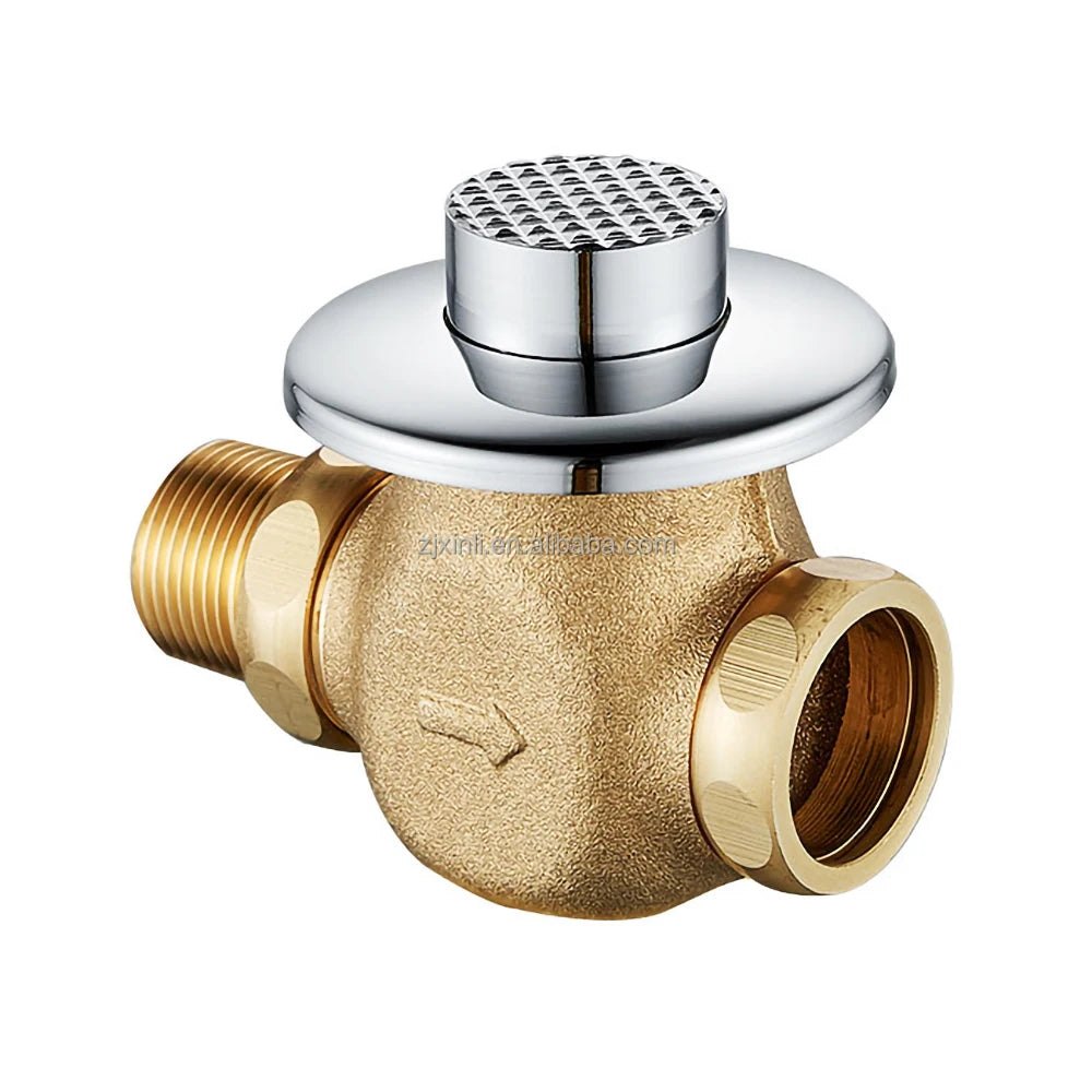 X10224ABSCR Brass Material Conceal Mounted of Self Closing Time Delay Pedal Toilet Flush Valve