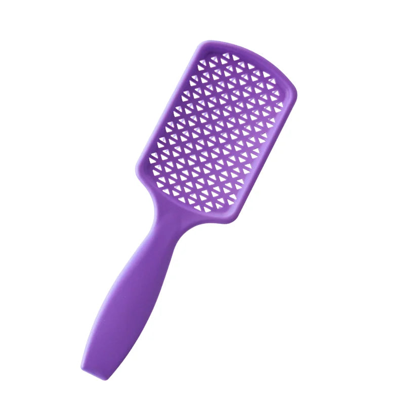 High Quality Customized Logo ABS Paddle Type Wet Vent Shower Detangling Hair Brush Plastic for Spherical Comb Hair Massage Comb