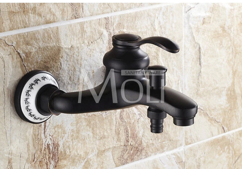 MOLI Wall mounted antique brass bronze brushed bathtub faucet with hand shower bathroom shower faucets torneiras 8306