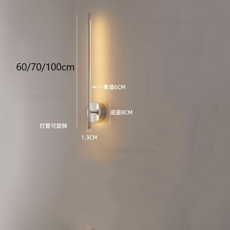 Modern Simple Line Wall Lamps Nordic Living Room Luxury Wall Decor Led Wall Light Creative Aisle Rotating Lam Wall Sconce Lights