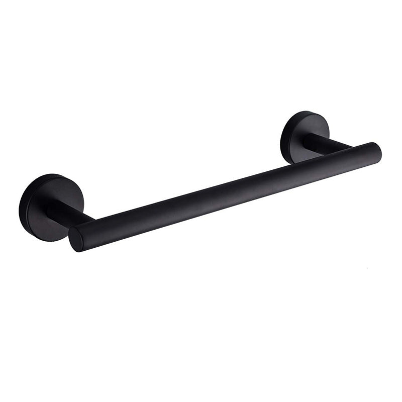 Stainless Steel Bathroom Hardware Set Bathroom Accessories Black Robe Hook Towel Rail Bar Rack Bar Shelf Tissue Paper Holder
