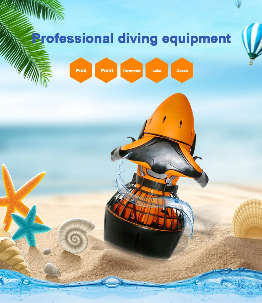 Free Shipping 300W Sea Scooter Underwater Screw, High-Class Diving Equiment Water Scooter(Without Battery)