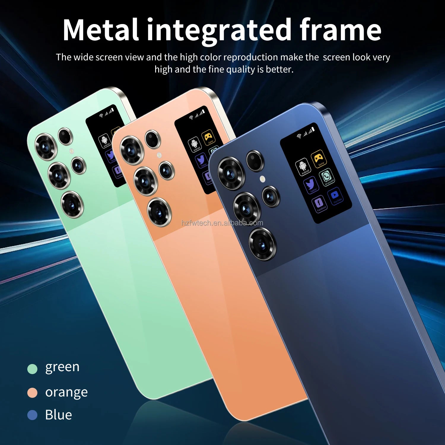 Hot Selling New S26 Ultra Mobile Phones 7.3-inch Android Smartphone Telephone Portable