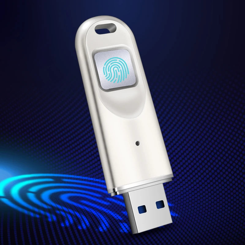 OEM Print Usb Flash Drive 64gb Fingerprint Encryption Data Stick FD069
