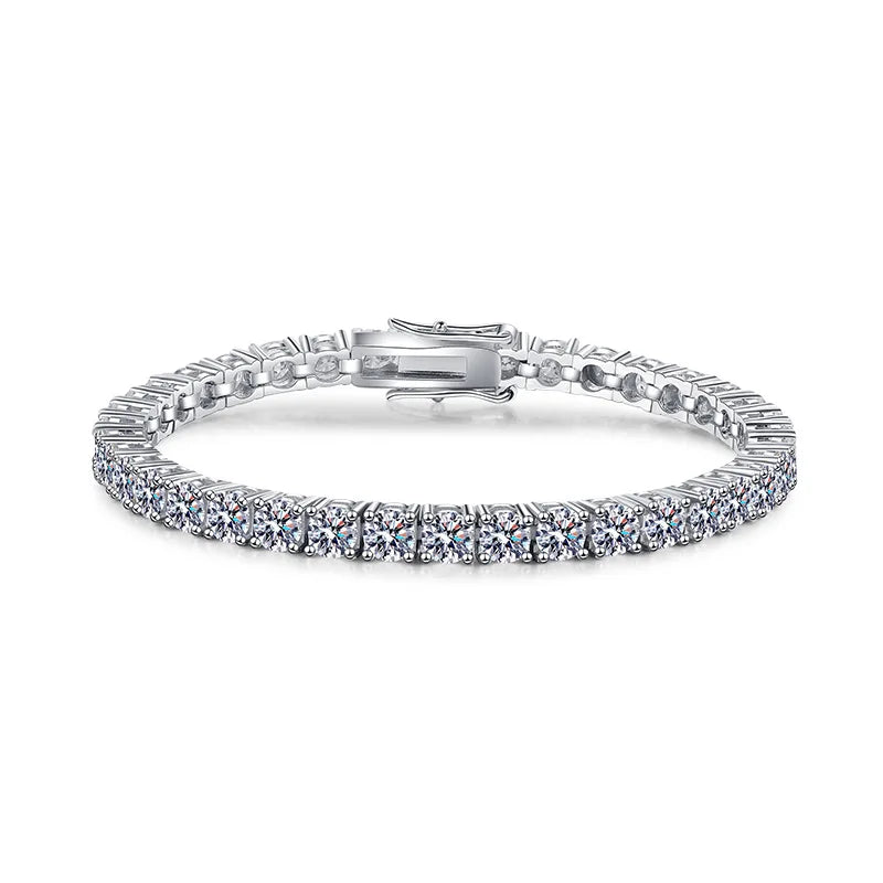 Fashion Exquisite Bracelet Bracelet 925 Sterling Silver Wedding Bracelet Tennis Shiny Colorful Moissanite Women Fashion